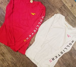 Set of Hollister long sleeve tshirts